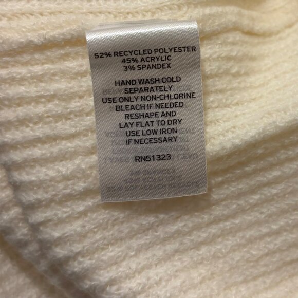 Halogen Womens Funnel Neck Ribbed Sweater XXL Ivory - Picture 5 of 5